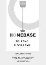 Предварительный просмотр 1 страницы Homebase BELLANO 632057 Instruction Manual