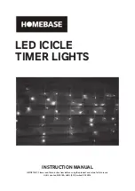 Homebase LED ICICLE Instruction Manual preview