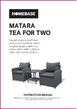 Homebase MATARA TEA FOR TWO Instruction Manual preview