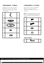 Preview for 3 page of Homebase MISALI TABLE WITH LAZY SUSAN Instruction Manual