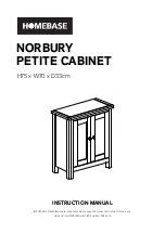 Homebase NORBURY PETITE 599514 Instruction Manual preview