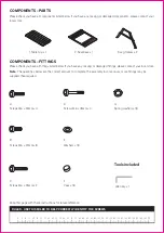 Preview for 3 page of Homebase PICNIC BENCH 580904 Instruction Manual