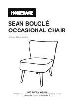 Preview for 1 page of Homebase SEAN BOUCLE Instruction Manual