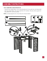 Preview for 9 page of Homebase SUMMERLEA PERGOLA SUN SHELTER Use And Care Manual