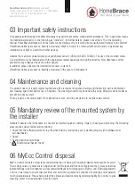 Preview for 5 page of Homebrace MyEcolc Control Operating Manual