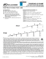 Preview for 1 page of HOMECARE PRODUCTS EZ-ACCESS THRESHOLD RAMP Instructions For Use