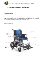 HOMECARE PRODUCTS JL110A Manual preview