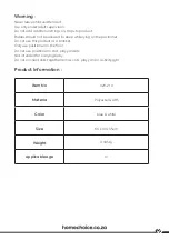 Preview for 4 page of homechoice 028-21 A Assembly Instruction