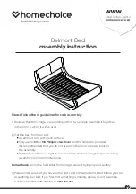 homechoice Belmont Bed Assembly Instruction Manual предпросмотр