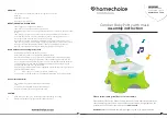 Предварительный просмотр 1 страницы homechoice Camber Baby Potty with music Assembly Instruction