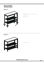 Preview for 4 page of homechoice Cesta Shoe Bench and Shelf Assembly Instruction