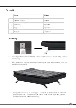 Preview for 2 page of homechoice Chatham Sleeper Couch Assembly Instruction