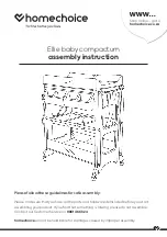 Preview for 1 page of homechoice Ellie baby compactum Assembly Instruction Manual