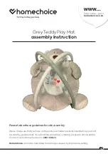 homechoice Grey Teddy Mat Assembly Instruction preview