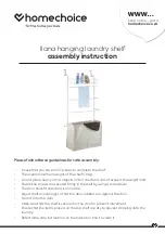 Preview for 1 page of homechoice Ilana hanging laundry shelf Assembly Instruction