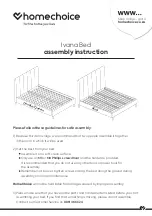 homechoice Ivana Bed Assembly Instruction Manual preview