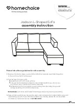 homechoice Jackson L-Shaped Sofa Assembly Instruction preview