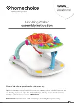 homechoice Lion King Walker Assembly Instruction предпросмотр