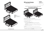 Preview for 1 page of homechoice San Tropez Double bed Assembly Instruction