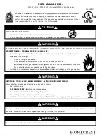 Preview for 2 page of Homecrest CF-12 User Manual