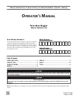 Preview for 1 page of HOMEDEPOT 19A30031100 Operator'S Manual