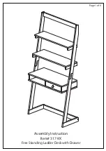 HOMEDEPOT 317-9X Assembly Instruction Manual предпросмотр