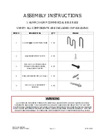 Предварительный просмотр 1 страницы HOMEDEPOT 462-680 Assembly Instructions