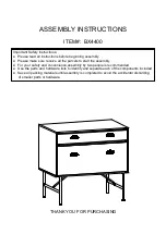 Предварительный просмотр 1 страницы HOMEDEPOT BX4400 Assembly Instructions Manual