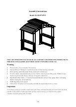 HOMEDEPOT D-GG071PST Assembly Instructions Manual предпросмотр