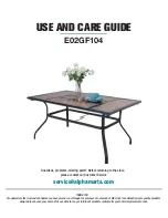 HOMEDEPOT E02GF104 Use And Care Manual предпросмотр