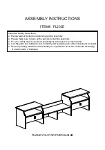 HOMEDEPOT FL2025 Assembly Instructions Manual предпросмотр