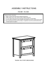 HOMEDEPOT FL4025 Assembly Instructions Manual предпросмотр