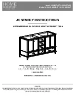 HOMEDEPOT Home Decorators Collection MERRYFIELD 19112-V60-DG Assembly Instructions Manual предпросмотр