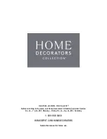 Предварительный просмотр 8 страницы HOMEDEPOT Home Decorators Collection V174743XXA-NP Use And Care Manual