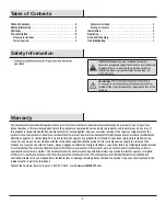 Preview for 2 page of HOMEDEPOT KB 5004 Use And Care Manual