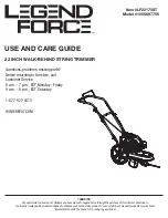 HOMEDEPOT LEGEND FORCE 1005697755 Use And Care Manual предпросмотр