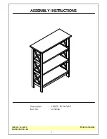 Предварительный просмотр 1 страницы HOMEDEPOT SH-3630X Assembly Instructions