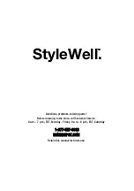 Предварительный просмотр 8 страницы HOMEDEPOT StyleWell JS-3439-A Use And Care Manual