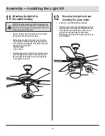 Preview for 16 page of HOMEDEPOT TRICE Use And Care Manual