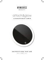 HoMedics Beauty attach&glow Instructions For Use Manual preview