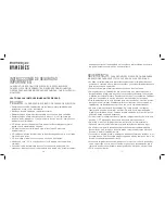 Предварительный просмотр 9 страницы HoMedics AF-100 Instruction Manual And Warranty