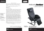 HoMedics AntiGravity Recliner AG-2101 Instruction Manual And  Warranty Information preview