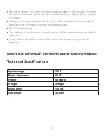 Preview for 4 page of HoMedics AR-75 Instruction Manual And  Warranty Information