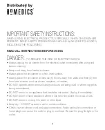 Preview for 2 page of HoMedics AR-OTSC Instruction Manual And  Warranty Information