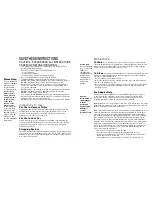 Preview for 3 page of HoMedics Back Charger VC-101 Instruction Manual And  Warranty Information