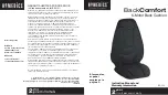 Preview for 1 page of HoMedics BackComfort BK-250 Instruction Manual And  Warranty Information