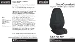 Preview for 5 page of HoMedics BackComfort BK-250 Instruction Manual And  Warranty Information