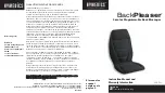 HoMedics BackPleaser LSS-5H Instruction Manual And  Warranty Information preview