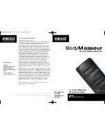 HoMedics BMS-10H Instruction Manual And  Warranty Information предпросмотр