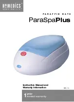 HoMedics Body Basics ParaSpa Plus User Manual preview